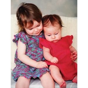 New Bev Galeskas Fiber Trends CH27E Little Friends Girl Dress Knitting Pattern